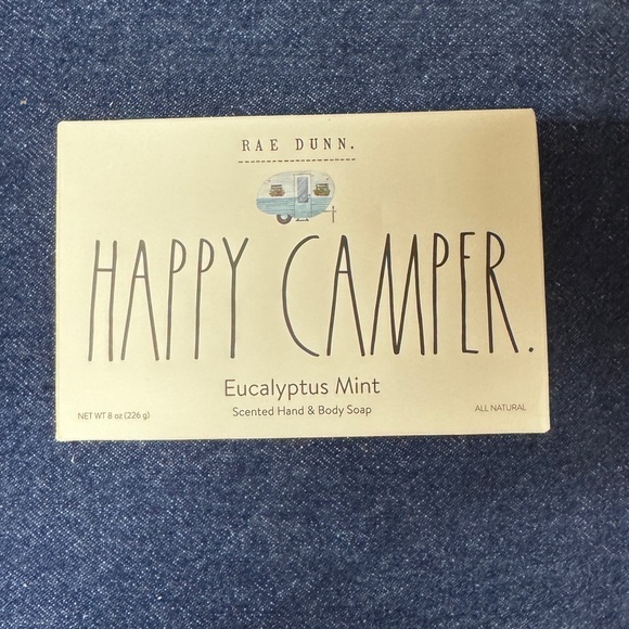 COPY - COPY - Rae Dunn “Happy Camper” bar of soap Eucalyptus Mint - Picture 1 of 2